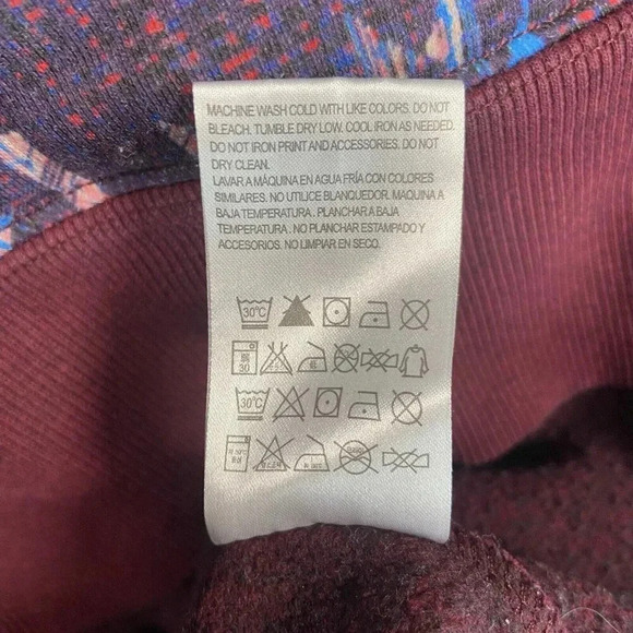 Hooey Veracruz Maroon with Aztec Pocket Hoodie Women’s Size M Medium Western - Picture 10 of 16